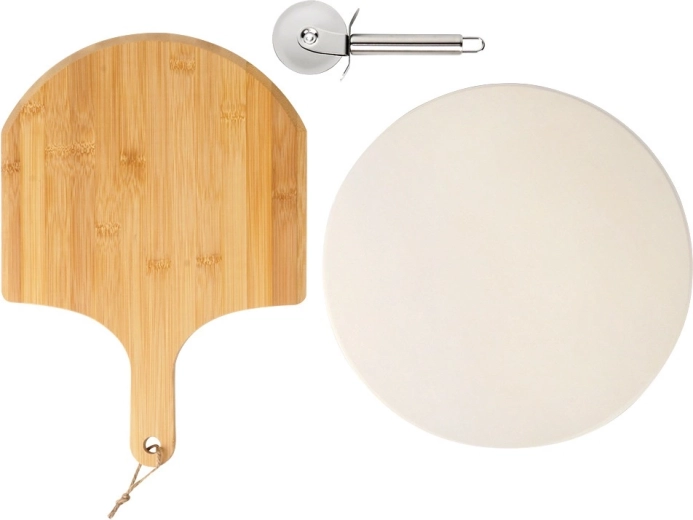 Crispy pizza thanks to the fireclay stone