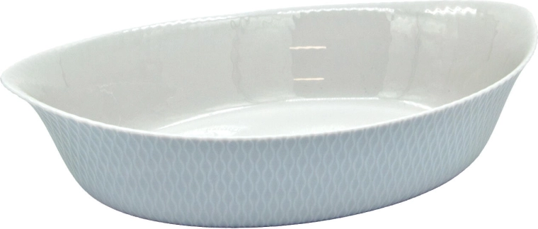 Oval baking dish SMART CUISINE WAVY GRANIT 32 × 20 × 7.4 cm, grey