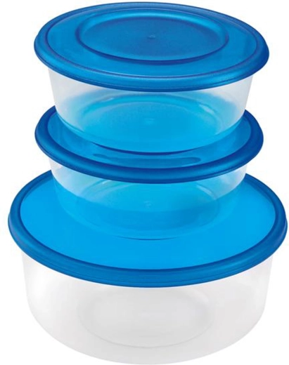 HEIDRUN plastic containers, set of 3 pcs