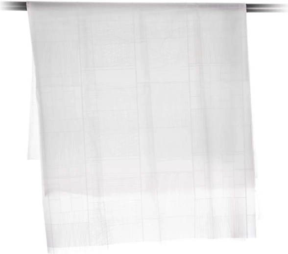 PEVA shower curtain, white – cube pattern 180 × 200 cm