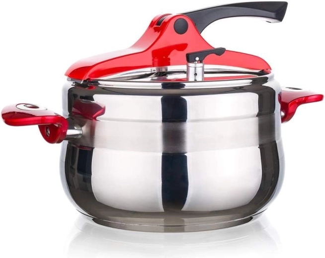 Тенджера под налягане BANQUET Grande Red 5 l