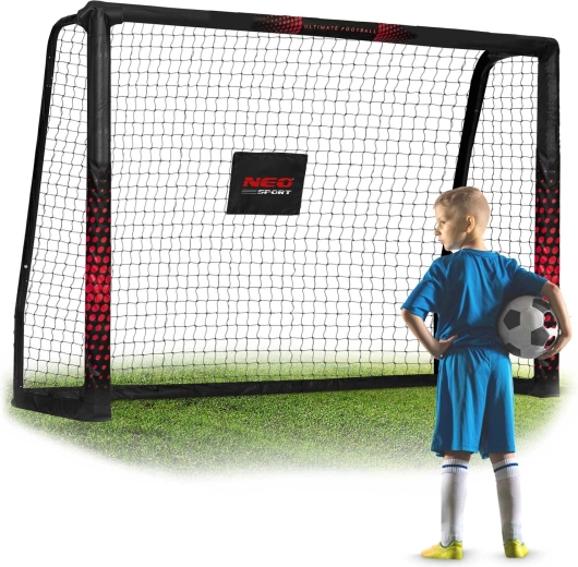 Neo-Sport Soccer Goal 180 × 120 × 60 cm Black and Red