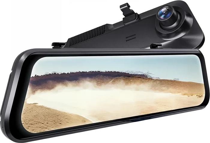 Автомобилна камера WOLFBOX G850 Pro 4K с огледало и задна камера 1080p