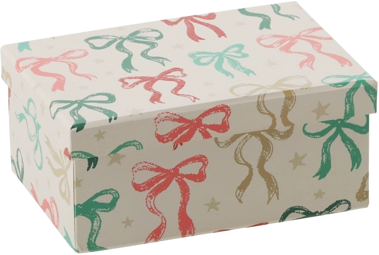 Gift Christmas box with bow 15 × 10.5 × 6.5 cm - 1 piece