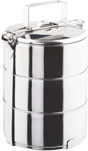 Stainless steel lunch carrier TORO 3 tiers 3×800 ml