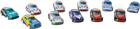 50 toy cars in various designs