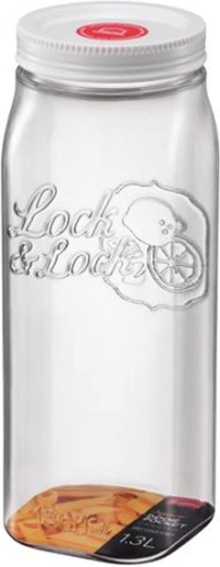 LOCKnLOCK Square Food Container 1.3 l with Screw Lid