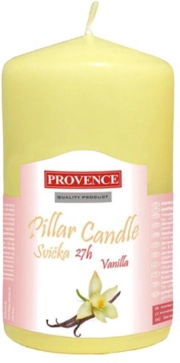 Paraffin scented pillar candle vanilla 6 × 11.1 cm