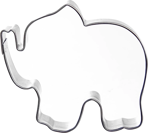 Stainless steel elephant cookie cutter
