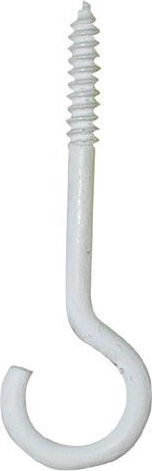 Полилеен кукичка 60 × 4,5 mm бяла (10 бр.)