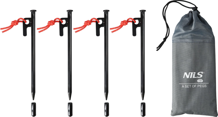 Tent pegs with eyelet and pull cord NILS Camp