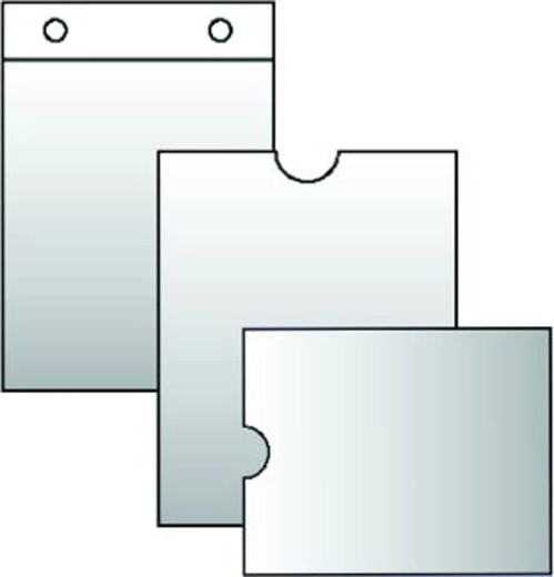 Transparent sleeve for time cards 100 × 220 mm, 120 microns