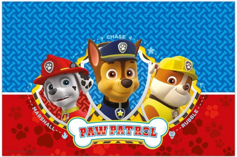 Детска пластмасова покривка за маса Paw Patrol 120 × 180 см