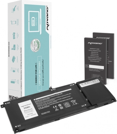 Батерия Movano H5CKD за Dell Inspiron 5400, 5401, 5402, 5406, 5501 и 5508, 3600 mAh, 55 Wh
