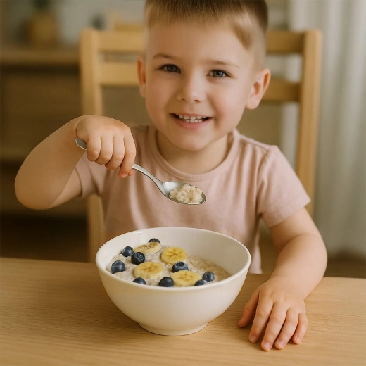 Child-sized shape for comfortable eating