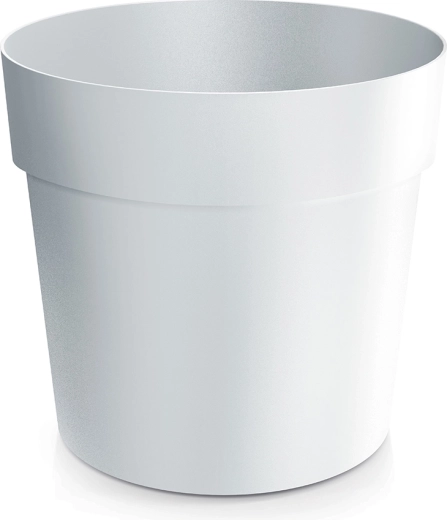 White Grower Flower Pot 15.9 cm, plastic