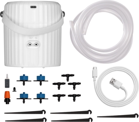 Self-priming from a container and easy installation