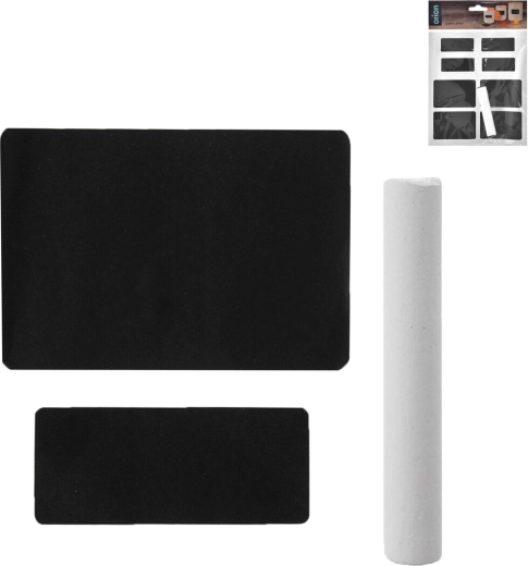 Rectangular jar labels with chalk – 16 pcs