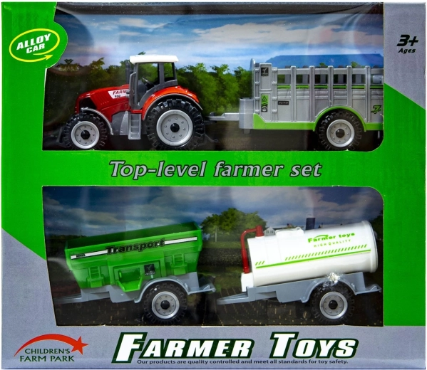 Tractor with interchangeable trailers - 1 piece