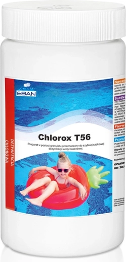 Chlorox T56 гранулат 1 кг за шокова дезинфекция на басейнова вода