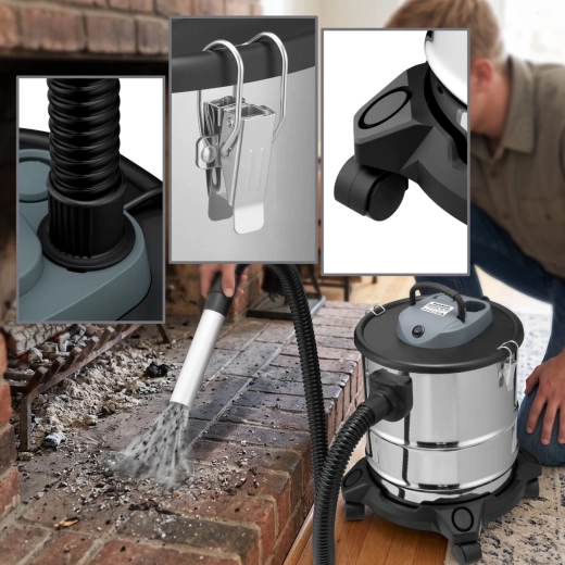 Heat-resistant design for safer ash cleaning