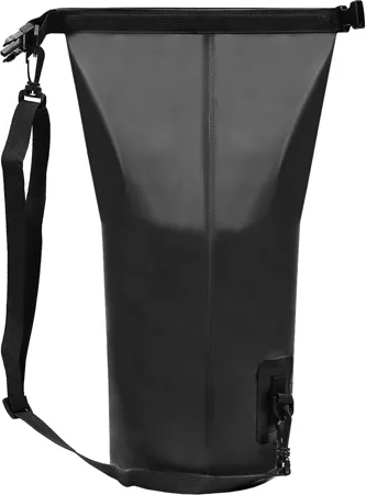 Roll-top closure with buckle fastening