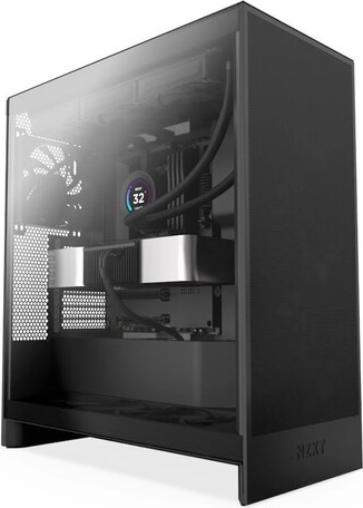 NZXT H7 Flow mid tower with tempered glass side panel (2024) black