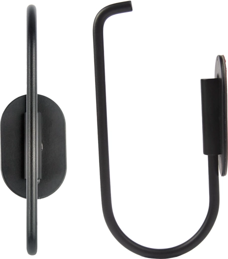 Metal toilet paper holder, black 13.75 × 6.8 × 4 cm