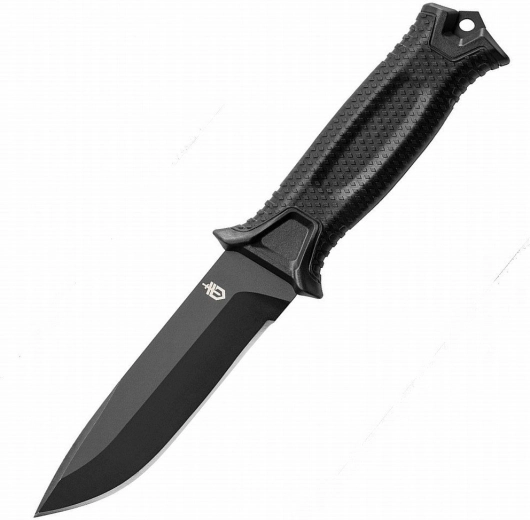 Gerber StrongArm – outdoor knife, black, plain edge
