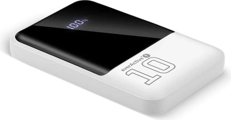 10,000 mAh Power Bank with 22.5 W Fast Charging, 2× USB and 1× USB‑C with LED Display