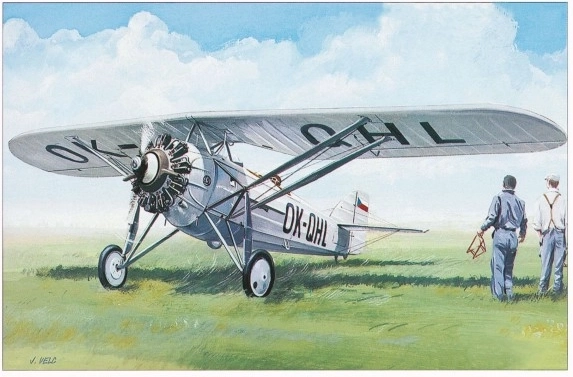 Модел Morane Saulnier MS 230 9,4x14,6 см в кутия 25x14,5x4,5 см