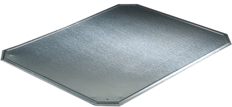 Stove floor plate 100 × 65 cm zinc