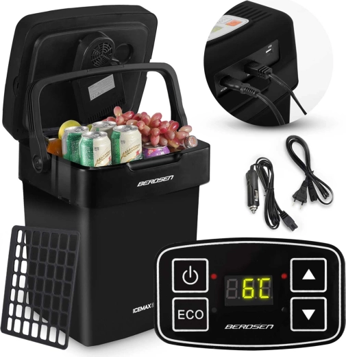 Преносим автохладилник BERDSEN ICEMAX 29 л с режим ECO – черен