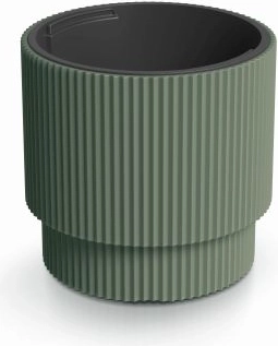 Milly flower pot with insert 39.5 cm dark green