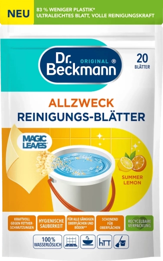 Universal cleaning wipes with Summer Lemon scent 20 pcs