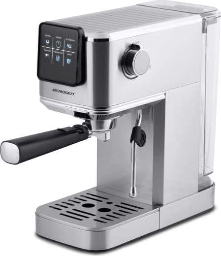 Powerful 20 bar extraction and stainless steel build