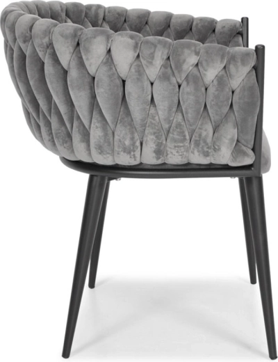 Braided backrest for style and support
