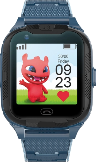 Детски смарт часовник Maxlife 4G с GPS и Wi‑Fi, син