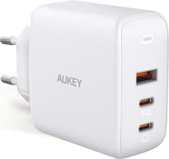 PA-B6S White Omnia Mix GaN wall charger 3xUSB (2xUSB C+1xUSB A) 90W