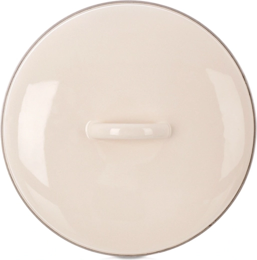 Enamelled Cream Lid 23 cm