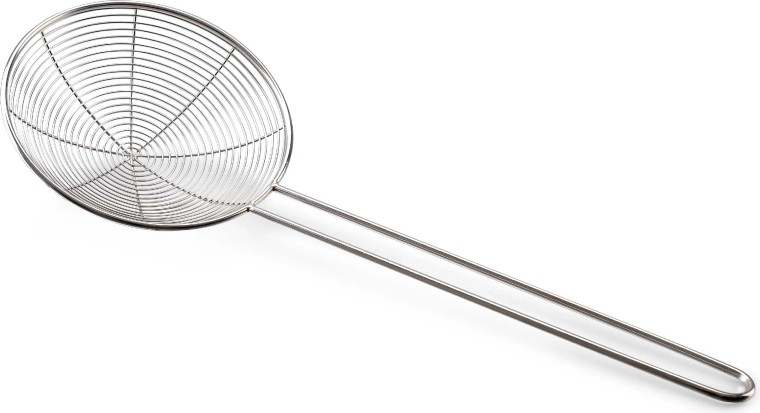 Stainless steel strainer with handle TORO 16 cm spiral