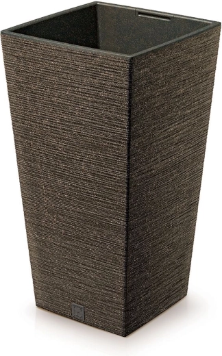 Furu Square Eco Wood Planter with Insert 39.5 cm – Coffee