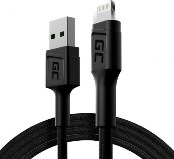 USB Lightning кабел GC Ray 120 см с LED осветление