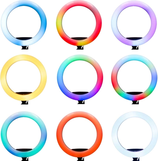 RGB цветове, бяла 2700–7000 K и динамични режими