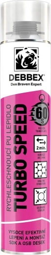 Монтажна PU пяна Turbo Speed 750 ml – бързовтвърдяваща