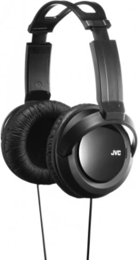 Пълноразмерни слушалки JVC с подсилен бас, 40 мм, черни