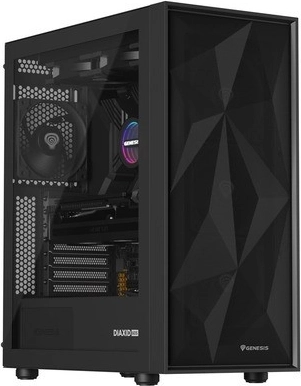 Genesis diaxid 605f midi tower черна с usb‑c