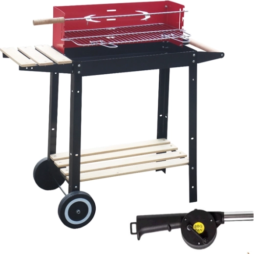 Curron RedBend GM2000S garden grill with blower and rotisserie