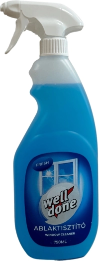 Well Done Препарат за почистване на прозорци fresh 750 ml
