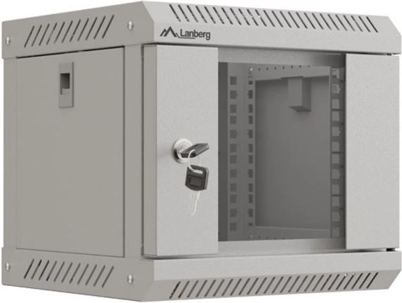 Wall-mounted rack cabinet 10 inch 4U 300x300 gray